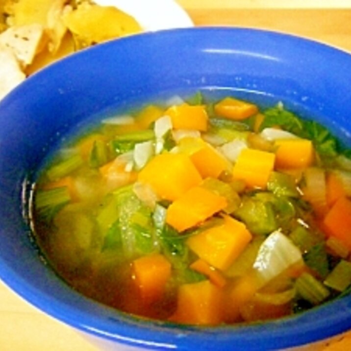 小松菜とにんじんのスープ